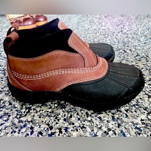 LL BEAN DUCK BOOTS.  "Storm chasers" woman's slip-on duck boots.